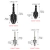 QWORK Keyless Drill Chuck Set, 4 Pieces 1/4, 1/8, 1/16