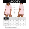 LACOZY Women's Cotton Pyjamas Set, Button Down Soft Pj's Sets