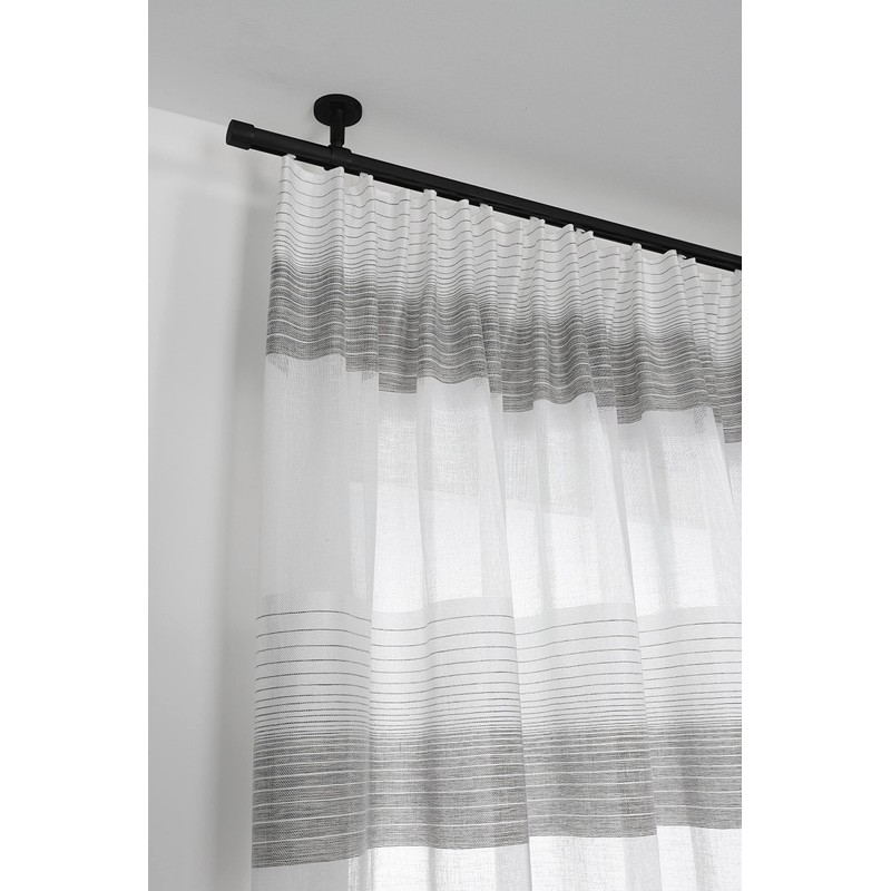 GARDINIA Chicago Series Ceiling Support for Curtain Rod, with Metal