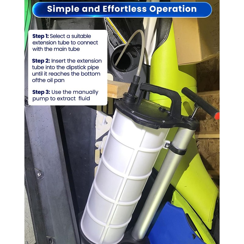 ATPEAM Oil Changer Vacuum Fluid Extractor | Manual Engine Oil