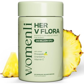 Prebiotics & Probiotics for Women - 26 Billion CFU Flora with Cranberry, Vitamin C & Pineapple | Bio Cultures for Women's Intimate Flora & Gut Health (60 Days)