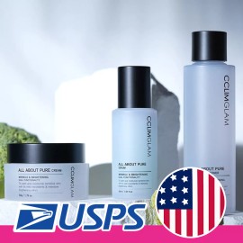 Pure CCLIMGLAM All About Pure Natural Peptide Soothing Mild Sensitive K Beauty VEGAN - Set(Toner+Serum+Cream)