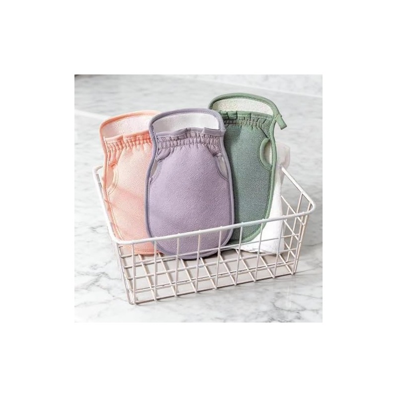 3 PCS Exfoliating Mitts, Deep Body Scrub Gloves, Dead Skin