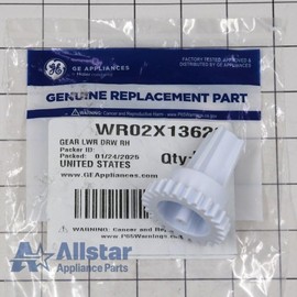 Allstar Appliance Parts WR02X13629 Refrigerator Lower Drawer Glide Gear (Right)