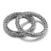 Ensoul 2.7" Inner Diameter Mesh Wire Twisted Metal Bracelets &