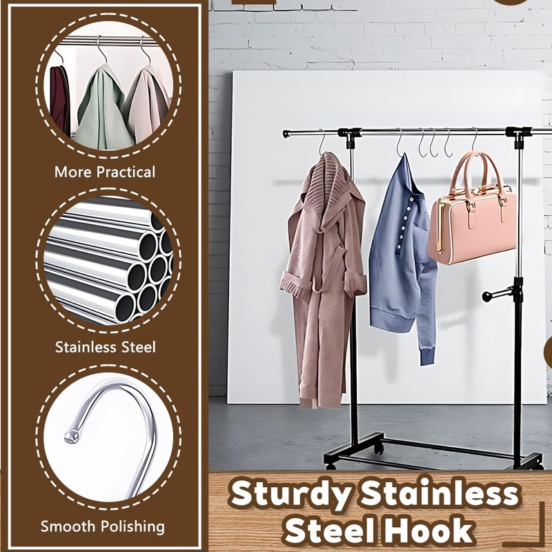 KYLOS S Hooks, S Hooks, Stainless Steel 304, Hooks for