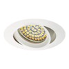 SEBSON Housing for Recessed Spotlights Round Pivoting Aluminium White Mounting