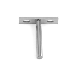 QWORK® 4 Pcs Floating Shelf Bracket 3 Inch 75mm Heavy Duty Hidden Shelf Brackets with Mounting Screws for Wall Mounted Decoration Cabinet Furniture Shelf Support