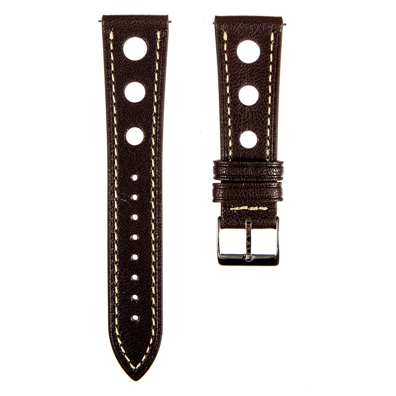 Sully Chevre Vintage Rally Watch Bands - Premium French Goatskin