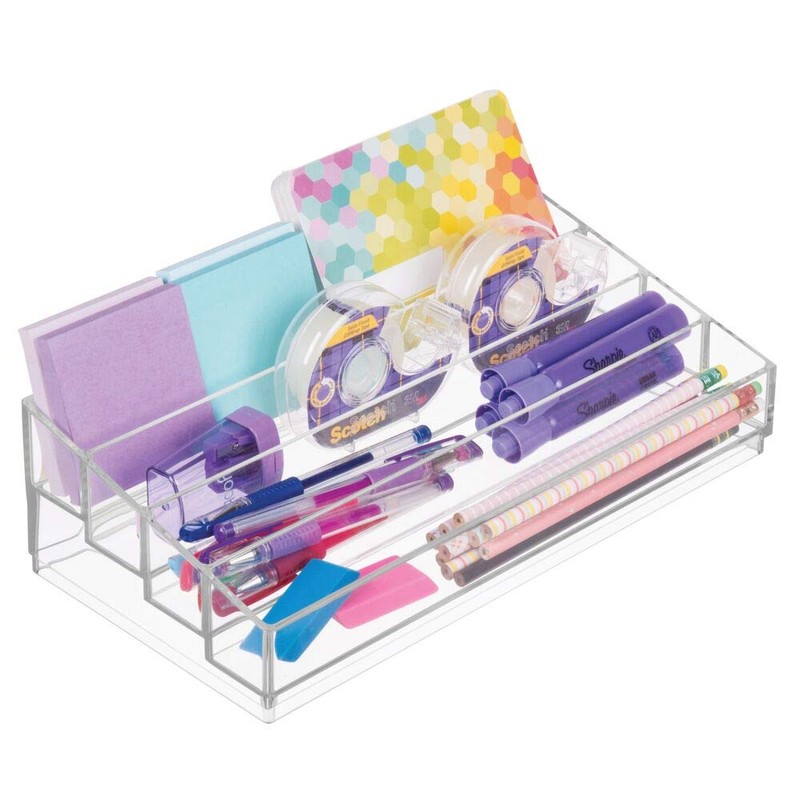 iDesign Tiered Cosmetics & Nail Polish Organizer, The Clarity Collection