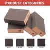 Sanding Blocks 4 Pack Wet and Dry Dual-Use,Coarse and Fine
