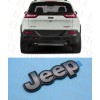 Mopar 2014-2018 Jeep Cherokee rear liftgate black gray Logo Nameplate