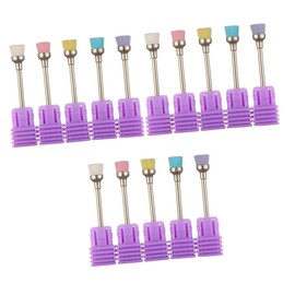 FRCOLOR 3sets Nail Art Dust Brush Professional Nail Drill Bits Cleaning Brush Set of for Art to Use 5pcs*3