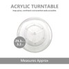 Acrylic Turntable Lazy Susan – 29.3cm Diameter Rotating Organizer for
