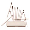 Set De Brochas De Maquillaje Para Ojos 12 Piezas Nude