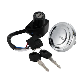 Frezon Ignition Switch Fuel Gas Cap Lock Set with Keys Set for Kawasaki VN900 Classic 2006-2013,Custom 2007-2008,Vulcan 900 Classic/Classic LT 2006-2022,Vulcan 900 2006-2022,900 Custom 2007-2022
