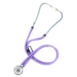 EMI EBE-340 Sprague Rappaport Stethoscope with Black Aneroid Sphygmomanometer Manual Blood Pressure Cuff Set (Lilac/Black)