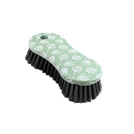 cepillo para polvo multiusos para fregar impreso de diseño resistente, paquete de 2 (verde)