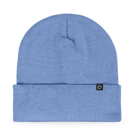 DALIX 12" Cuff Beanie Hat Knit Cap in Periwinkle