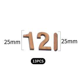 Alriedy Clock Face for Wall Clock, Wooden Numbers, Numbers for Wall Clock, Arabic Clock Numerals, 3D DIY Wall Clock Numbers Set, Replacement Wooden Numbers for DIY Wall Clocks