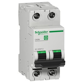 Schneider Electric - Multi9 C60N Miniature Circuit Breaker (MCB), 2-Pole, 10A, B Tripping Curve, 10kA (IEC/EN 60947-2), Short Circuit & Overload Current Protection