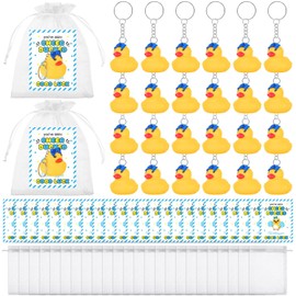 72Pcs Cheer Team Gifts Bulk Cheer Ducks with Bows Cheerleader Rubber Duck Keychain You've Been Cheer Ducked Cheerleading Inspirational Gift Cheerleader Team Inspirational Gift Cheerleading Party Favor