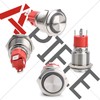 19mm Momentary Push Button Switch, APIELE 10A 1NO Stainless Steel