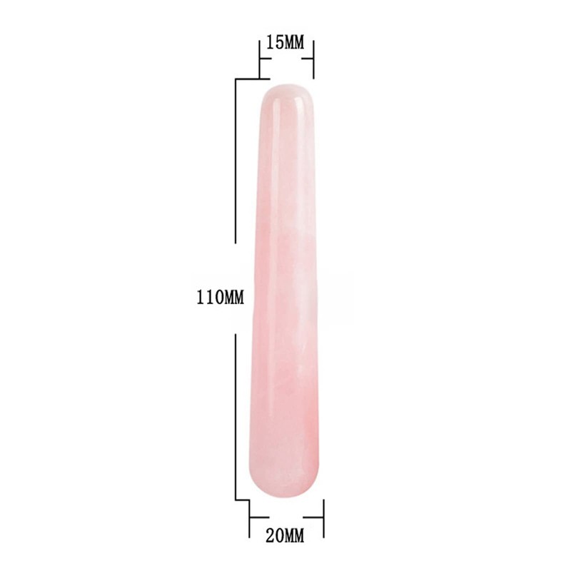 TEONEI Natural Stone Massage Wand,Crystal Massage Stick,Scraping Massage Tools,for Acupuncture