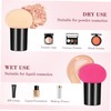 OHPHCALL Enhanced Control Round Mushroom Makeup Sponge 6pcs Powder Puff