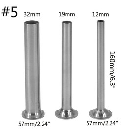 (3) Sausage Stuffer Tubes for Kitchenaid meat grinder attachment. STAINLESS STEEL
