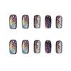 Nail Tip, Short, False Claws, Stylish, Cat Eye Stone, Short