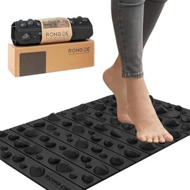 Foot Massage Mat, Plantar Fasciitis Massager Mat, Portable Foot Reflex Walking Toeboard Exercise Mat, Toe Plate Massage Pad, Foot Acupressure Mat Yoga Mat for Relieving Fatigue (50 * 30cm)