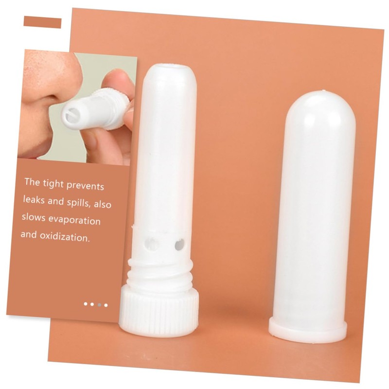 Baluue Essential Oil Tubes 20pcs Aromatherapy Leakproof Refillable Compact Perfect