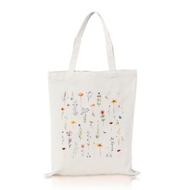 Snyvpra Printed Jute Bag, Cloth Bag, Printed: Aesthetic Jute Bag, Shopping Bag, 35 x 40 cm, Gifts for Women, Friend, Mum, Colleagues, Classmates