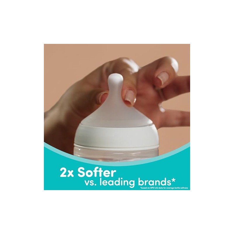 NUK Perfect Match Slow Flow 2 en 1 botella natural