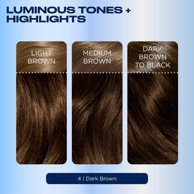 Clairol Nice'n Easy Permanent Hair Dye, 4 Dark Brown Hair