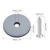 uxcell 50mm Furniture Feet Slider Glides Screw-in Chair Leg Protector