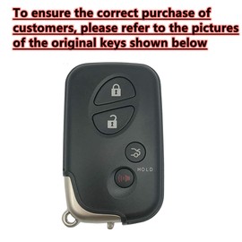 EJOAOJE Smart Key Protective Shell for Lexus Key Fob Cover with Keychain Fits for Lexus GX460 GS350 GS450h ES350 IS250 IS350 CT200h LS460 LS600h LX570 RX350 RX450h Remote Key Vehicle Accessories