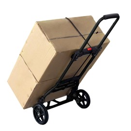 RJTEK【Material upgrading】 Stair Climber Hand Truck and Dolly, 220 Lb Capacity Stair Climbing cart Heavy-Duty Trolley Cart Heavy-Duty Luggage cart Stair Dolly Lightweight with Telescoping Handle Black