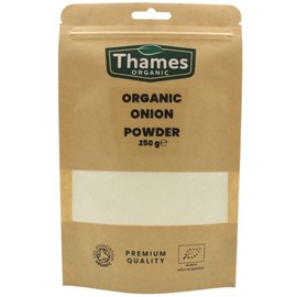 Organic Onion Powder - 250g of Flavorful & Versatile Seasoning - No Additives, No Preservatives - Vegan, Non-GMO, Certified Organic - Perfect for Cooking, Baking, and Seasoning - Thames Organic