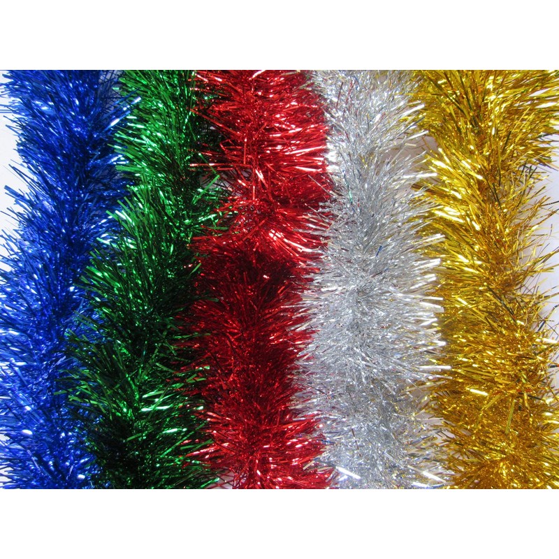 YYCRAFT 15 Yards (45 Feet) Commercial Length Thick Foil Tinsel