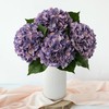 SUMTIPHUN 4 Pcs Hydrangeas Artificial Flowers, 20 inches Large Lifelike