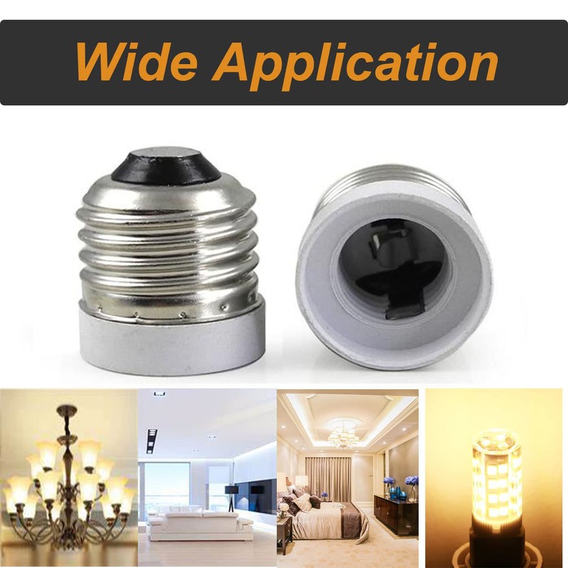 TWDRTDD 12PACK E26 to E17 Socket Adapter,Medium Screw E26 to