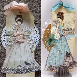 Long Skirt Girl Metal Die Cuts,Dress Suit Women Flower Cutting Dies Cut Stencils for DIY Scrapbooking Album Decorative Embossing Paper Dies for Festival Card Making