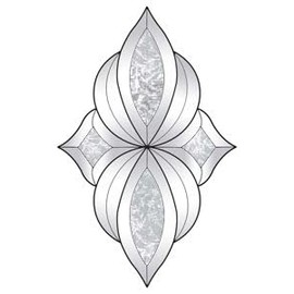 7" x 11-3/4" Exquisite Clear Glass Bevel Cluster EC548GC