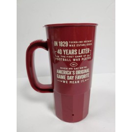 Yuengling Lager Beer Plastic Mug Cup Burgundy Red 1829 Before Football 40 Years