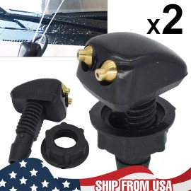XUKEY Adjustable Universal Dual Holes Windshield Wiper Washer Nozzle Water Spray Jet