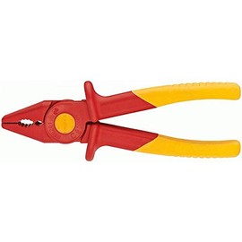 Knipex 98 62 01 Alicate de Presión de Plástico Aislante con Zona de Plástico Blando para Un Agarre Seguro, 180 mm