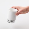 InterDesign York Ceramic Tumbler for Bathroom Vanities - White/Chrome