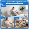 Jufone Reading Pillow Premium Backrest Support for Bed, Couch &